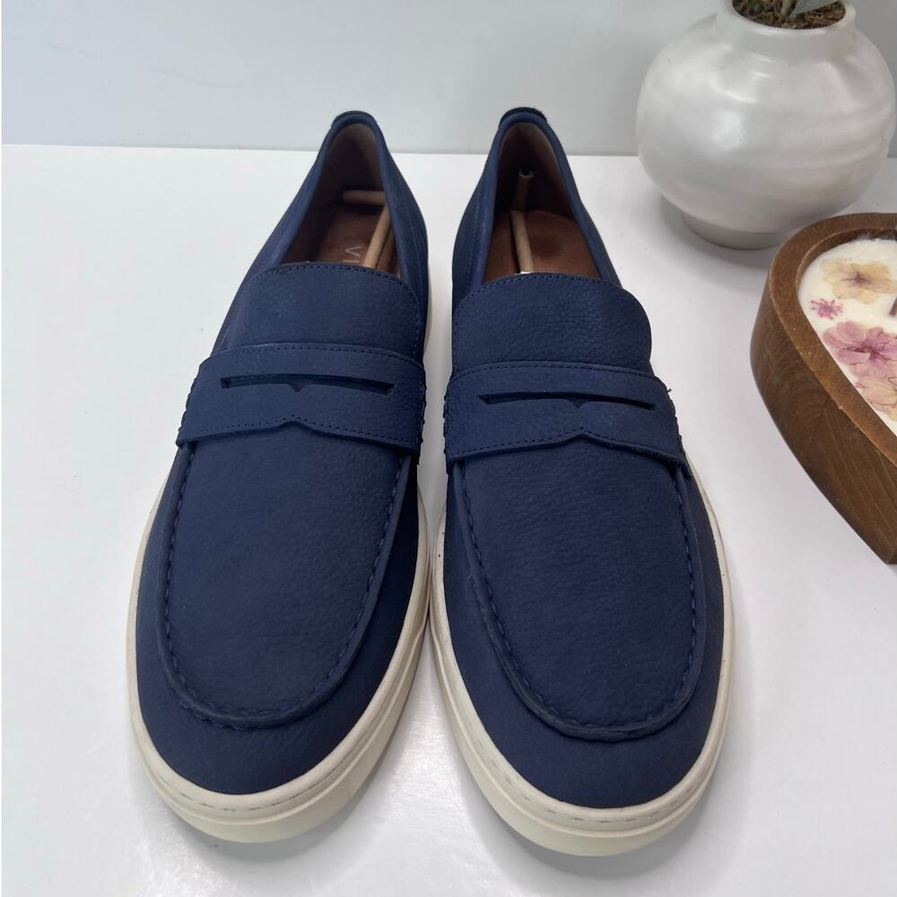 Vionic Thompson Slip-on Penny Loafers Casual Comfort Shoe Navy Men's 12 Wide - Picture 5 of 9